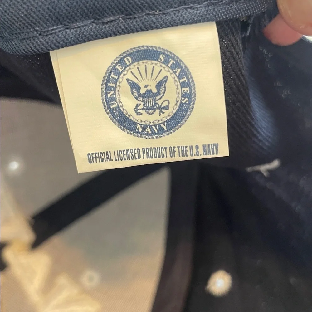 Navy Embroidered Cap